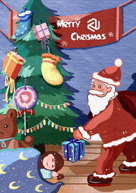 圣诞老人送礼物
