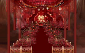 中式婚礼效果图