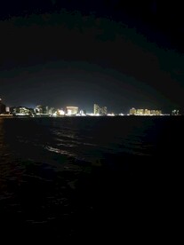 双月湾黑夜海景