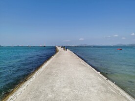 惠州双月湾海堤风景