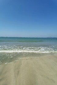 惠州双月湾 海浪 沙滩 蓝天