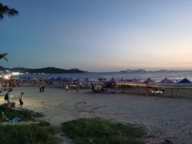 双月湾海上夕阳