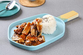 肉沫笋干饭 