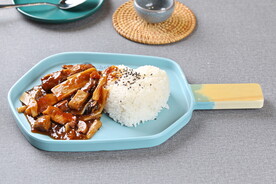 肉沫笋干拌饭