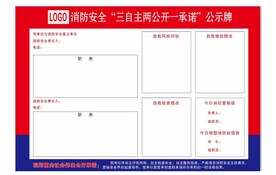 消防安全公示牌