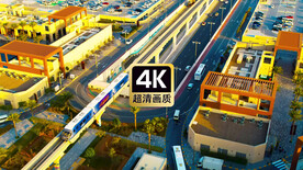 航拍城市建筑群美景