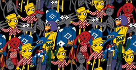 万圣节 卡通 南瓜 猴子漫画