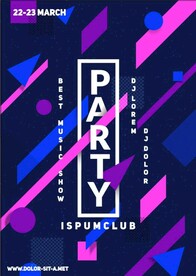 创意几何宣传海报图片素材