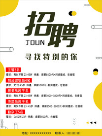 招聘海报
