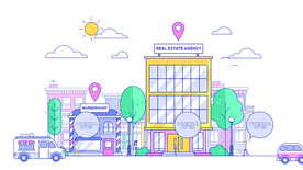 商业街写字楼大夏建筑宾馆酒店