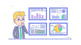 图表分析比例柱状图饼状图业绩