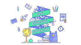 书包书本钟表地球仪眼镜奖状证书