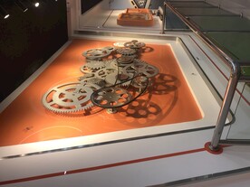 陕西科技馆机械齿轮展品展现