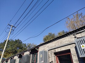 秋天北京胡同景色