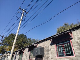 秋天北京胡同景色