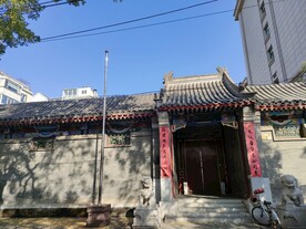 北京秋天胡同复古建筑