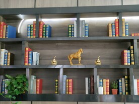 窗格书架清新北欧风格装饰