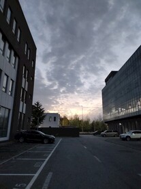 工业园区落日晚霞