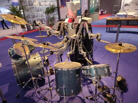 音乐架子鼓奏乐机器人机械科技