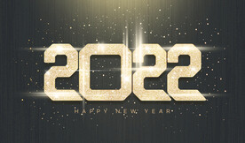 虎年数字2022元旦新年字体