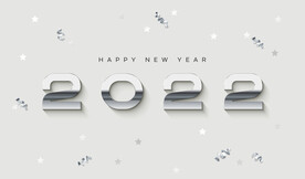2022元旦新年字体设计展板