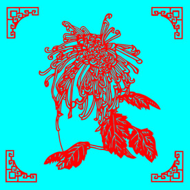 菊花剪纸