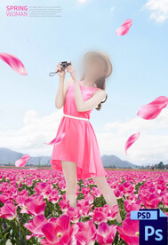 婚纱写真浪漫鲜花主题背景模板