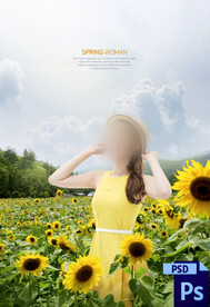 婚纱写真浪漫鲜花主题背景模板