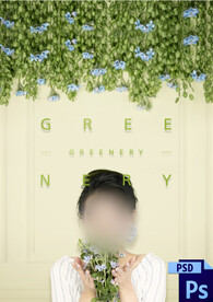 婚纱写真浪漫鲜花主题背景模板