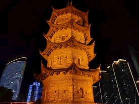 安徽芜湖中江塔中式建筑有优雅