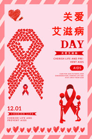 创意世界艾滋病日公益海报
