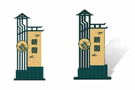 颐园指示牌
