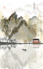 水墨风景装饰画