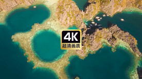 航拍热带海岛风景