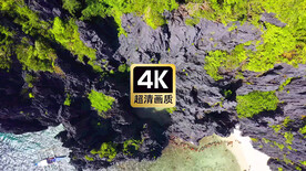 航拍唯美海岛风景