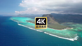 航拍热带海岛风景