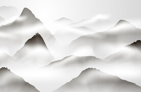 水墨山