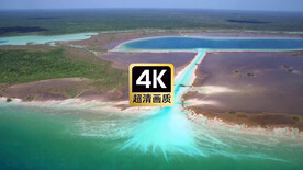 航拍热带海岸美景