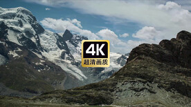 航拍远山峡谷美景