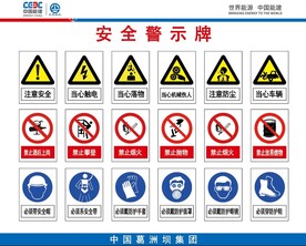 一图八牌安全警示牌