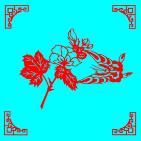 蝶恋花剪纸