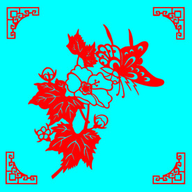 蝶恋花剪纸