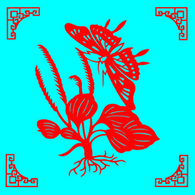 蝶恋花剪纸