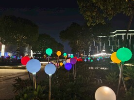 文旅夜游七彩龙珠灯