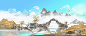 新中式山水画