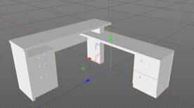 C4D模型办公桌创意家具