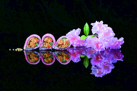 樱花肉松寿司