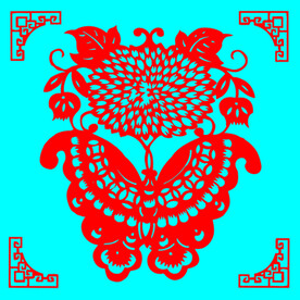 蝶恋花剪纸
