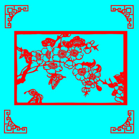 蝶恋花剪纸