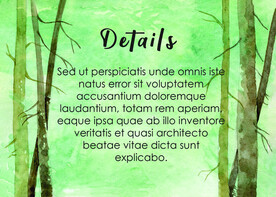 森林明信片贺卡背景